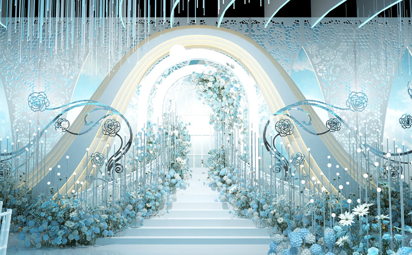 文成釡香烙馍村水晶厅效果展示